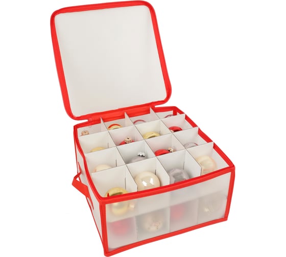 Короб для хранения новогодних игрушек Зимняя сказка 30x30x15 см Box8