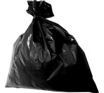 Мешки для мусора ПВД, 60 л, 30 мкм, 30 шт/рул, черные, 58x68 см ООО Комус 1810858