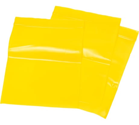 Пакет ЦИРКОН с замком зип-лок 10х12 см, 80 мкм желтые 100 шт ZIP101280Y