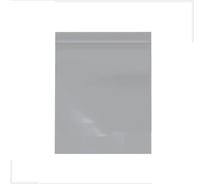 Пакет ЦИРКОН с замком зип-лок 15х22 см, 80 мкм металлик 100 шт ZIP152280M