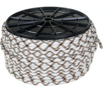 Полиамидная веревка ЩИТ ПА плет. 24-прядная d. 11 мм статика на кат. 200 мм 100 м 66859