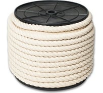 Веревка ЩИТ ХБ кр.3-прядная d. 12 мм на кат. 200 мм 60 м 66838