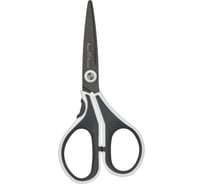 Ножницы Bruno Visconti finecut 130 мм, тефлоновое покрытие, прорезиненные ручки, черно-белые 1768843