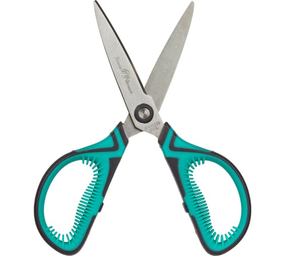 Ножницы Bruno Visconti profycut 145 мм, прорезиненные ручки, зеленые 60-0055 1768847