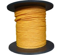 Канат Эбис полиэстил, 6 мм, тросовой свивки, 200 м, оранжевый 76475