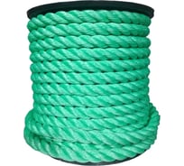 Канат Эбис полиэстил, 20 мм, тросовой свивки, 40 м, зеленый 76436