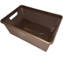 Универсальная корзина BranQ Nature 15л венге BQ4002ВНГ