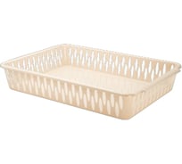 Корзинка BranQ Light A4 355х250х60мм слоновая кость BQ2013СЛК