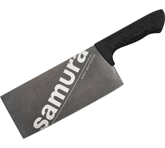 Азиатский кухонный топорик Samura ARNY 209 мм, ТЭП черный, AUS-8 с галтовкой SNY-0040B/K