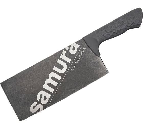 Азиатский кухонный топорик Samura ARNY 209 мм, ТЭП серый, AUS-8 с галтовкой SNY-0040BG/K 1