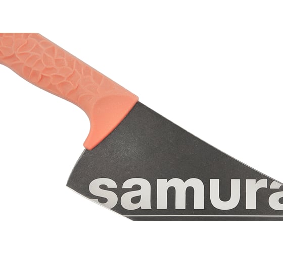 Кухонный топорик Samura Модерн "ARNY" 208 мм, ТЭП коралловый, AUS-8 с галтовкой SNY-0041BC/K