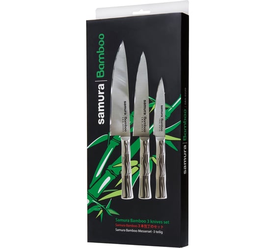 Набор из 3 ножей Samura "Bamboo" 10, 23, 85, AUS-8 SBA-0220/K
