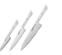 Набор ножей 3 в 1 Samura "HARAKIRI" 11, 23, 85, коррозионно-стойкая сталь, ABS пластик SHR-0220W/K