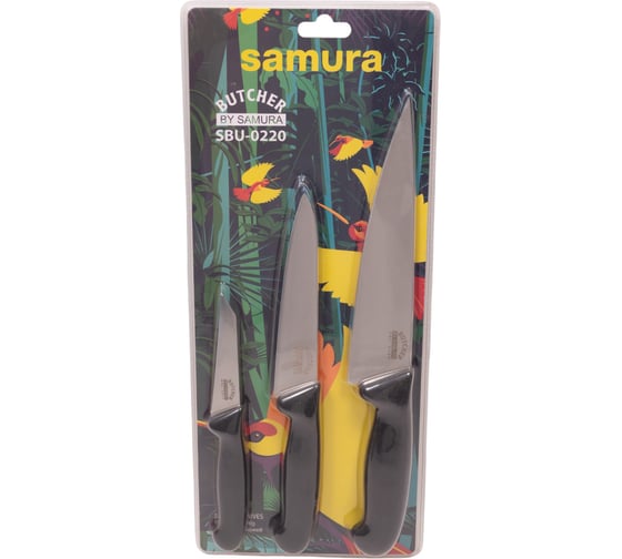 Набор из 3 ножей Samura "Butcher" 11, 23, 86, ТЭП, AUS-8 SBU-0220/K