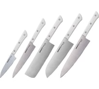 Набор ножей 5 в 1 Samura "HARAKIRI" 11, 23, 43, 85, 95, коррозионно-стойкая сталь, ABS пластик SHR-0250W/K