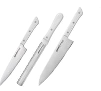 Набор ножей 3 в 1 Samura "HARAKIRI" 23, 57, 85, коррозионно-стойкая сталь, ABS пластик SHR-0230W/K