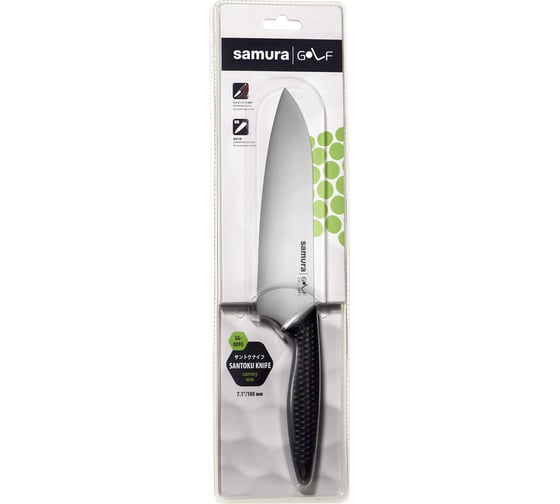 Кухонный нож Сантоку Samura GOLF AUS-8 180 мм SG-0095/K