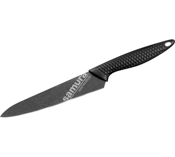 Универсальный кухонный нож Samura GOLF Stonewash 158 мм, AUS-8 SG-0023B/K