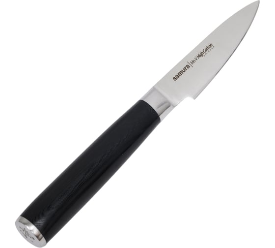 Кухонный овощной нож Samura Mo-V 90 мм, G-10 SM-0010/K