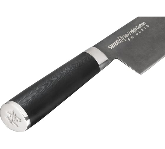 Кухонный нож Samura Гранд Шеф Mo-V Stonewash  240 мм, G-10  SM-0087B/K
