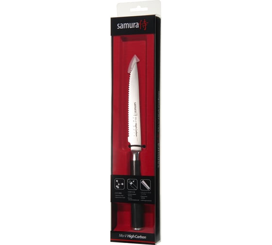 Кухонный нож для томатов Samura Mo-V 120 мм, G-10 SM-0071/K 1
