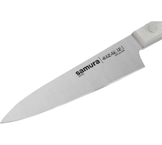 Кухонный универсальный нож Samura HARAKIRI 120 мм, коррозийно-стойкая сталь, белый акрил SHR-0021AW/K