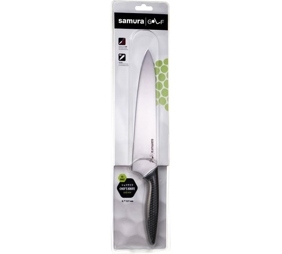 Кухонный нож Шеф Samura GOLF 221 мм, AUS-8 SG-0085/K