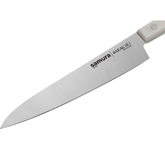 Кухонный универсальный нож Samura HARAKIRI 150 мм, коррозийно-стойкая сталь, белый акрил SHR-0023AW/K