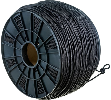 Плетеная веревка ЭБИС п/п 4 мм 500 м черная 169