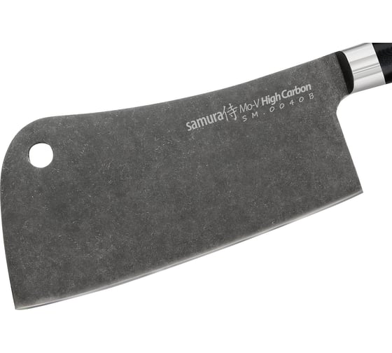 Кухонный топорик Samura Mo-V Stonewash 180 мм, G-10 SM-0040B/K