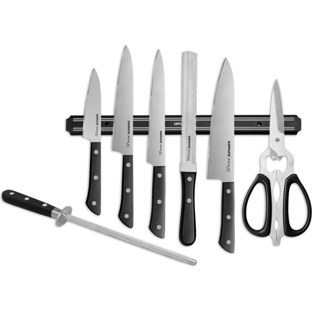 Набор ножей Samura "HARAKIRI" Super Set 8в1, 11, 23, 45, 57, 85, мусат ...