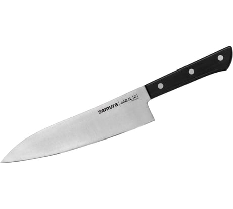 Кухонный нож Samura "HARAKIRI" Гранд Сантоку 197 мм, коррозионно-стойкая сталь, ABS пластик SHR-0096B/K