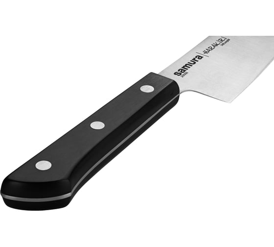 Кухонный нож Samura "HARAKIRI" Гранд Сантоку 197 мм, коррозионно-стойкая сталь, ABS пластик SHR-0096B/K