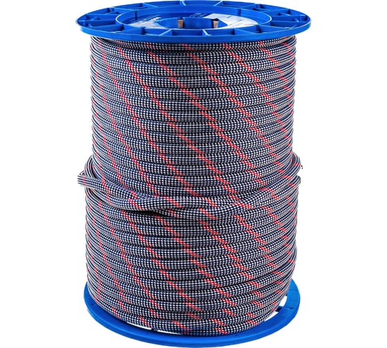 Веревка АзотХимФортис Fortis Static ВВС 48-ми прядная, 10 мм, 100 м 71828