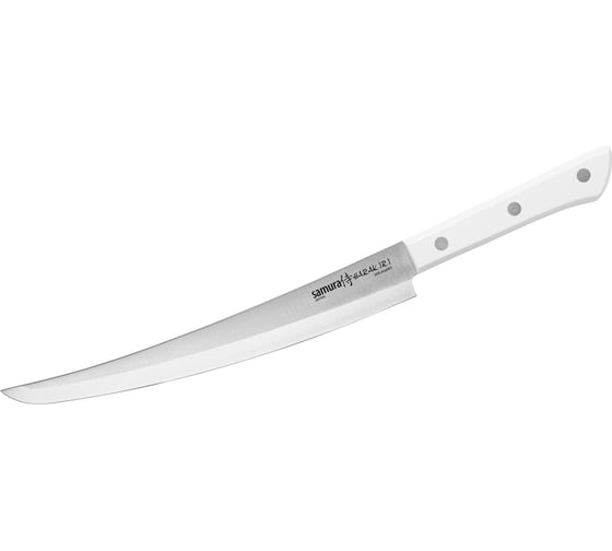 Кухонный нож Samura "HARAKIRI" слайсер Tanto 230 мм, коррозионно-стойкая сталь, ABS пластик SHR-0046WT/K