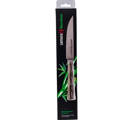 Кухонный нож Samura "Bamboo" для стейка, 110 мм, AUS-8 SBA-0031/K