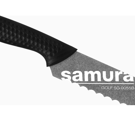Кухонный нож для хлеба Samura "GOLF Stonewash" 230 мм, AUS-8 SG-0055B/K