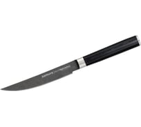 Кухонный нож для стейка Samura Mo-V Stonewash 120 мм, G-10 SM-0031B/K