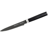 Кухонный нож для томатов Samura Mo-V Stonewash 120 мм, G-10 SM-0071B/K