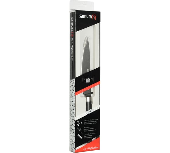 Кухонный универсальный нож " Mo-V Stonewash" 125 мм, G-10 Samura SM-0021B/K