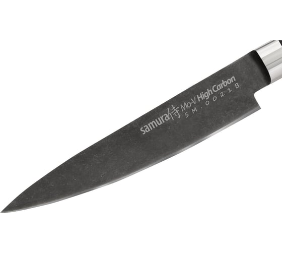 Кухонный универсальный нож " Mo-V Stonewash" 125 мм, G-10 Samura SM-0021B/K