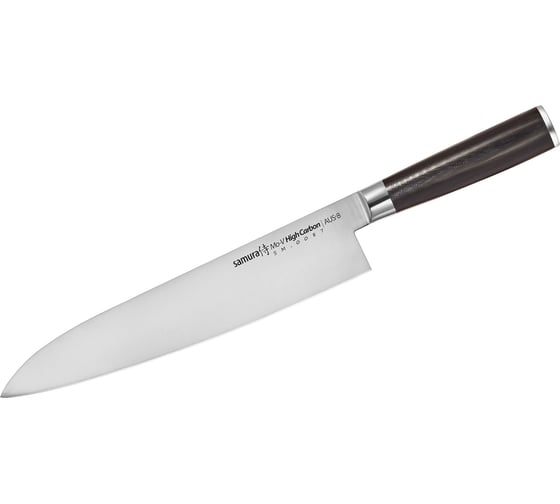 Кухонный гранд шеф нож Samura Mo-V 240 мм, G-10 SM-0087/K