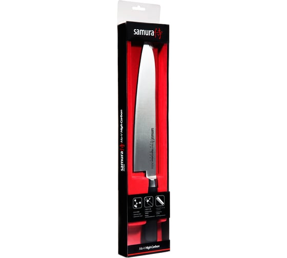 Кухонный гранд шеф нож Samura Mo-V 240 мм, G-10 SM-0087/K