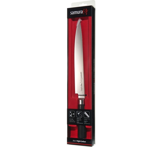 Кухонный нож для нарезки Samura Mo-V 230 мм, G-10 SM-0045/K