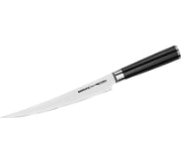 Кухонный нож для нарезки Samura Mo-V короткий слайсер 220 мм, G-10 SM-0047/K
