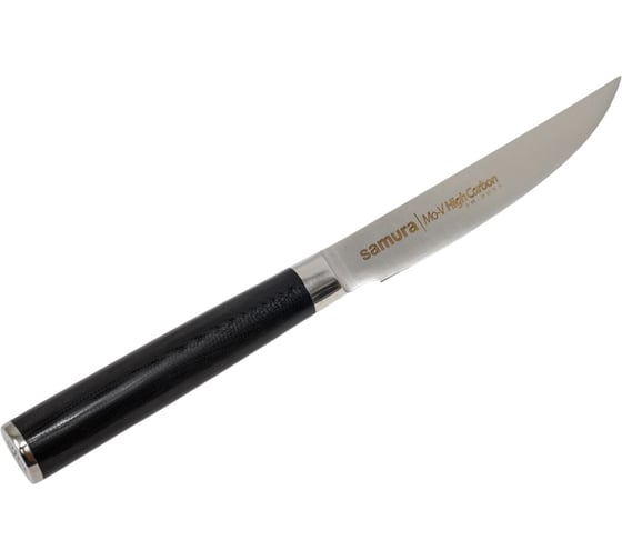 Кухонный нож для стейка Samura Mo-V 120 мм, G-10 SM-0031/K