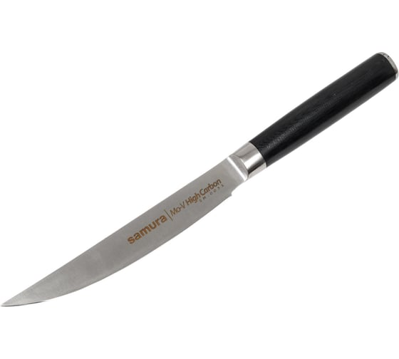Кухонный нож для стейка Samura Mo-V 120 мм, G-10 SM-0031/K