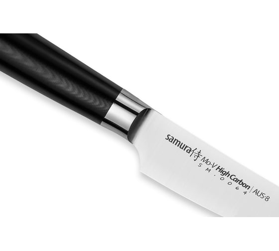 Кухонный мясницкий нож Samura Mo-V малый 155 мм, G-10 SM-0064/K