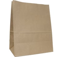 Пакет без ручек МАКПАК 350x260x150 мм, 90г/м2, крафт макулатура, 300 штук 110371