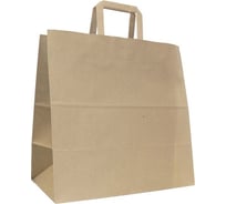 Пакет с плоскими ручками МАКПАК 320x320x180 мм, 90г/м2, крафт макулатура, 250 штук 110500